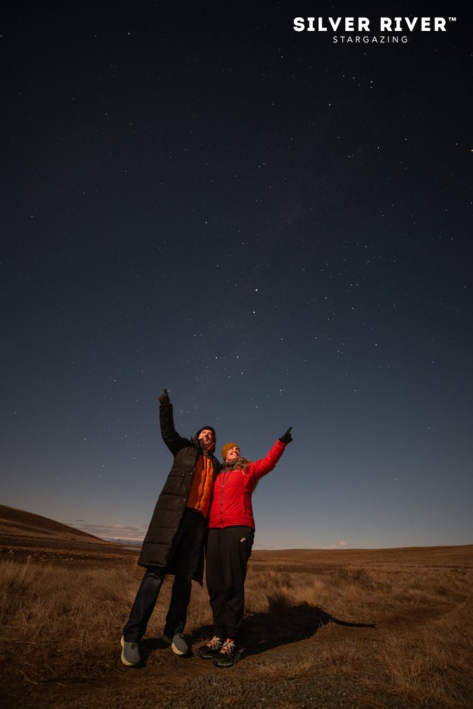Nathan and Sarah on a Silver River star gazing tour.