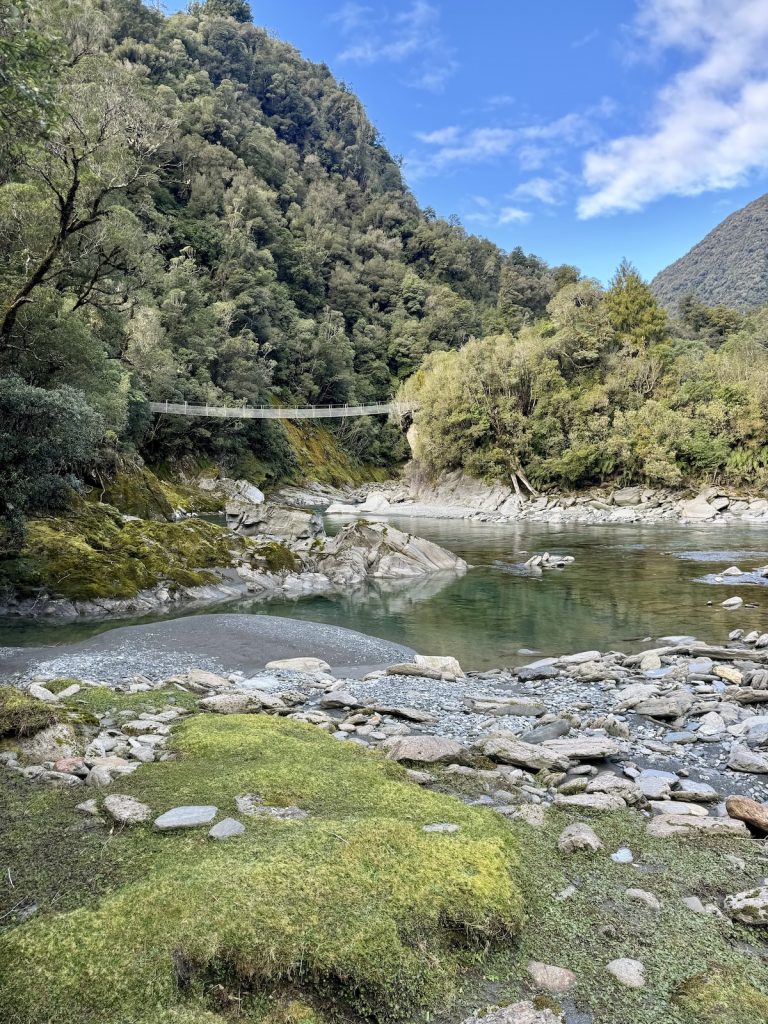 Cesspool Gorge swimming hole and bridge.